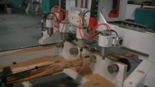 4-шпиндельный такарно-фрезерный станок с чпу по дереву для болясины.