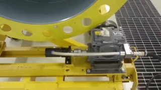 Установка автоматического нанесения покрытий горизонтальным манипулятором.