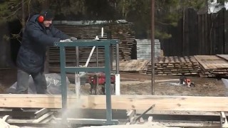 Шинная пилорама Лесопилов (Видео 1)