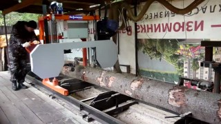 Пилорама ленточная Лесопилов