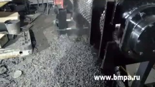 Однороторный шредер для резины