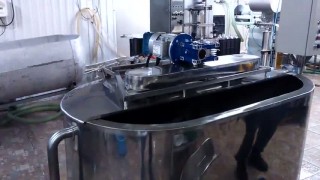 Пневматический механизм поднятия крышки ванны длительной пастеризации серии ВДПО