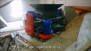 Шредер, дробилка древесины комбинированный молотковой дробилкой