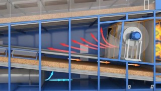 Принцип работы конвейерной зерносушилки "МИГ"