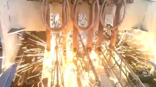 Сварочный станок для сварки треугольных каркасов к металлическому листу