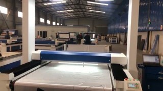 Лазерно-гравировальный станок с ЧПУ с конвейерным столом и автоподачей материала для резки ткани