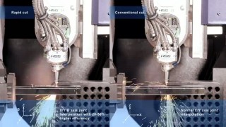 Пятиосевой оптоволоконный лазерный труборез HS-TP65S Rapid cut