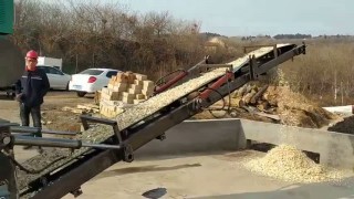 Мини бытовая дизельная дробилка древесины для производства древесных щеп