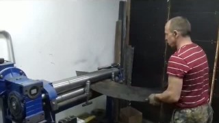 Трехвалковые электромеханические вальцы собственного производства