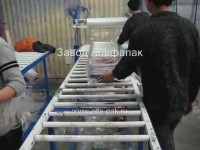 Упаковка стремянок в термоусадочную пленку