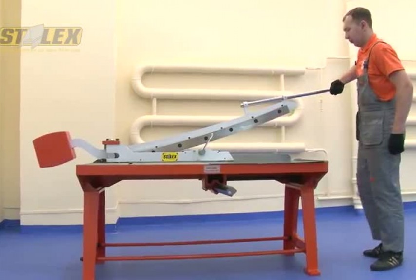 Гильотинные ножницы ручные сабельные KHS-1250