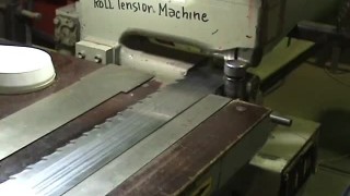 Вальцовка ленточной пилы