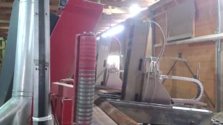 MACARANDUBA (MANILKARA HUBERI) - cutting with D9 circular saw mill by StrojCAD