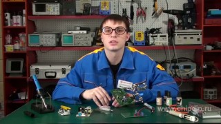 Монтаж резисторов на печатной плате - Электронные компоненты