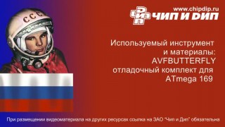 AT AVRBUTTERFLY отладочный комплект для ATmega169 - Обзоры электроники