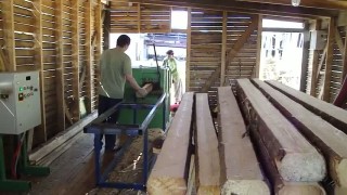 Переработка тонкомера: станок для переработки баланса и тонкомерной древесины СРТ4-6П и многопильный станок СМ6-8- (130)