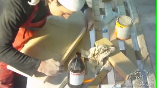 Изготовление Камина из мрамора. 5-я серия (колонны)