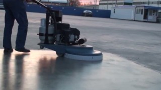 полированный бетон, работа полировщика ONYX