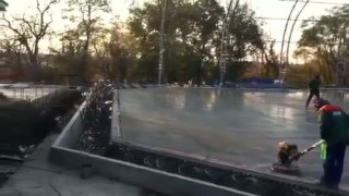 бетонирование катка применение материала C2 Hard