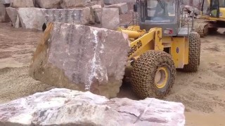 XIAJIN машины, вилочный погрузчик вилочный погрузчик работает в ГУАНСИ гранит QUARRY