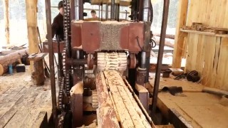 Пилорама Р-63 производственная площадка пиления