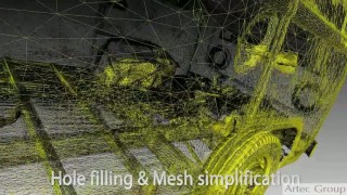 Сканирование микроавтобуса VW с помощью 3D-сканера Artec