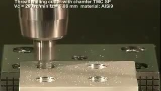 Зенковка и резьбовая гребенчатая фреза