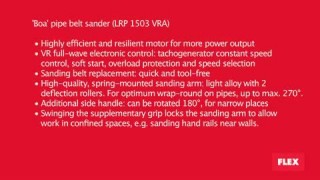 Шлифмашинка ленточная для труб Flex LRP 1503 VRA