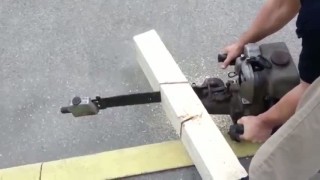 Цепная пила в эксплуатации - 1925 г.в.