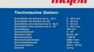 Торцовочная система Mafell KSS 400