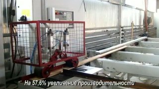 Автоматическая подача заготовок в четырехсторонний станок