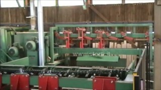 14 бревен в минуту!! Фрезерно-профилирующая лесопильная линия Кантер Груп - Сторти СПА, Италия