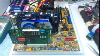 Ремонт материнской платы, замена SIO, MIO контроллера