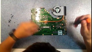 Как разобрать ноутбук ASUS X55U, X55A, X75, K53B, K73B (ASUS X55U, X55A, K53B, K73B disassembly)