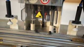 GRASS ECO PRESS P HINGE BORING & INSERTION MACHINE W/LINE BORING HEAD