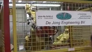 Шлифование деталей с роботом Roba Belt Roboter