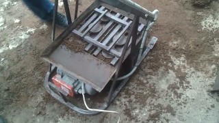 Станок шлакоблочный на 2 (два) блока передвижной