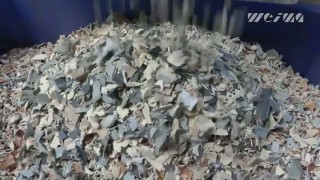 Шредер промышленный WEIMA WLK 15. Измельчение ПВХ.