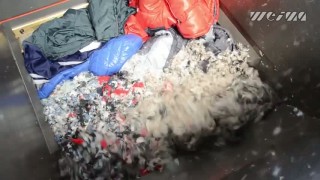 Промышленный шредер WEIMA WL 8. Измельчение текстиля.