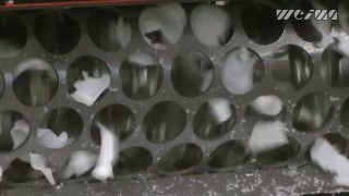 Промышленный шредер WEIMA WLK 4. Дробление литников.