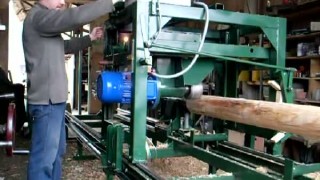 Оцилиндровочный станок Пилтех ОЦС-1. Процесс цилиндровки бревна от начала и до конца.
