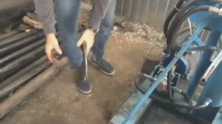 Пресс для гибки лопастей винтовых свай