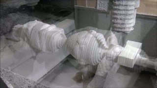 Кубок из пенопласта на фрезерном станке СРП-4612 "Зодчий"