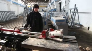 Дровокол гидравлический Гренадер Д600 в работе