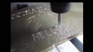 Гравировка латуни на фрезерном станке RS4060