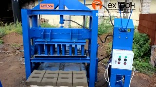 Производство брусчатки, кирпича на гидровибропрессе ВПГ-1000