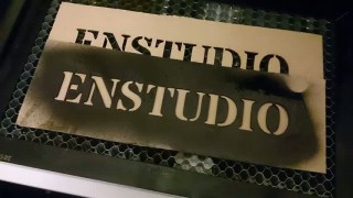 Лазерная резка картона для трафарета