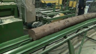 Станок брусующий СЛД-4П-1000M с кантователем и удалением бревна из пильного узла (с частотным преобразователем)