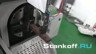 Загрузка и резка трубы на оптоволоконном лазере