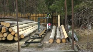 Шинная пилорама Лесопилов (Видео 2)